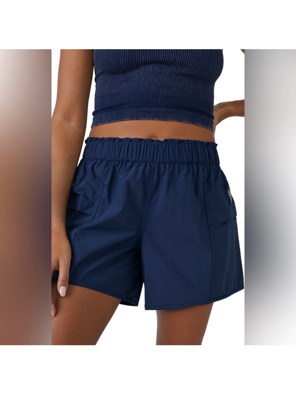FP Movement free people in the wild navy blue shorts size medium NWT